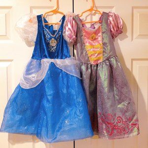 Disney Princess Dress Up Costumes (Cinderella and Rapunzel)